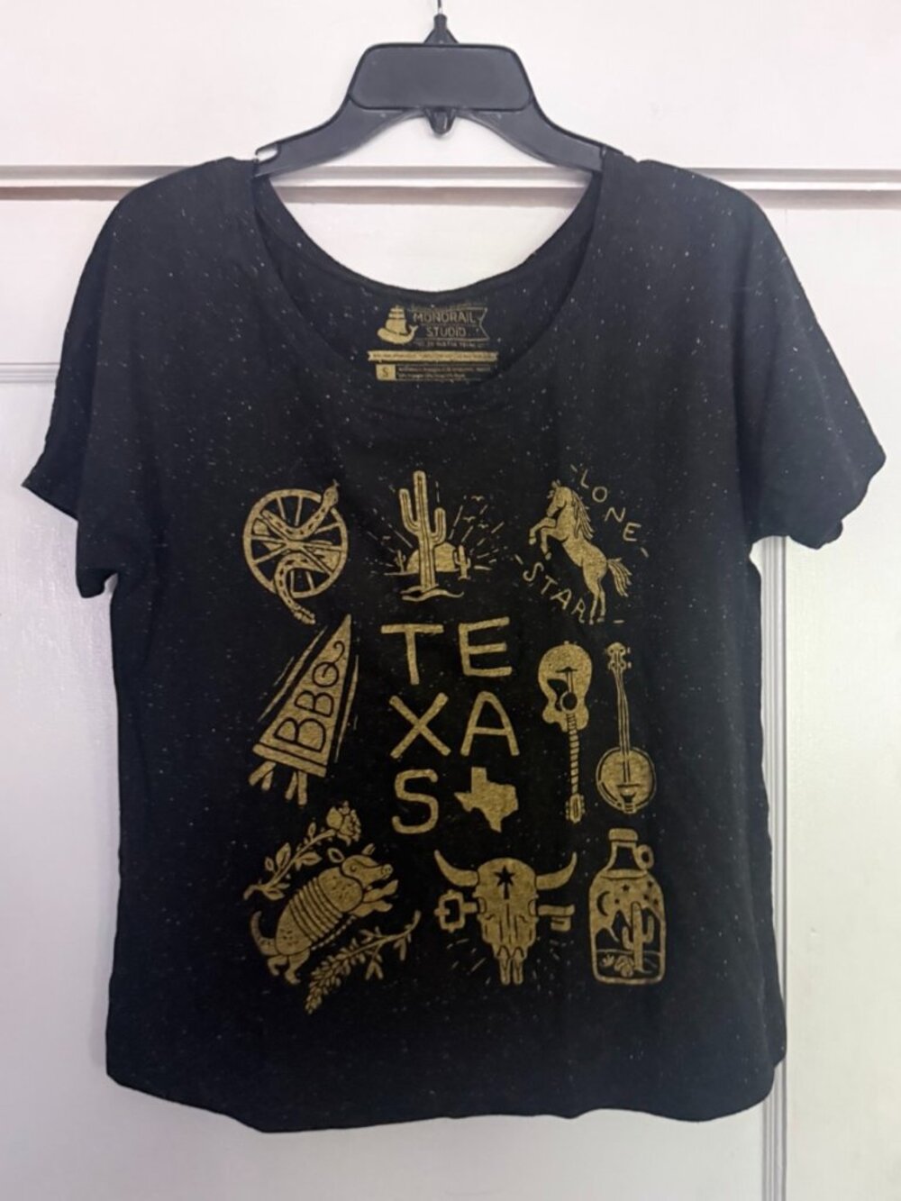 Monorail Studio Texas Swoop Neck T-Shirt